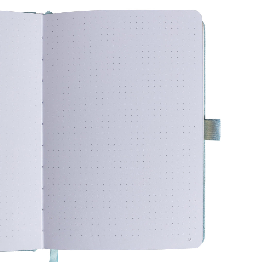 A5 Lotus &amp; Koi Notebook - Light Blue