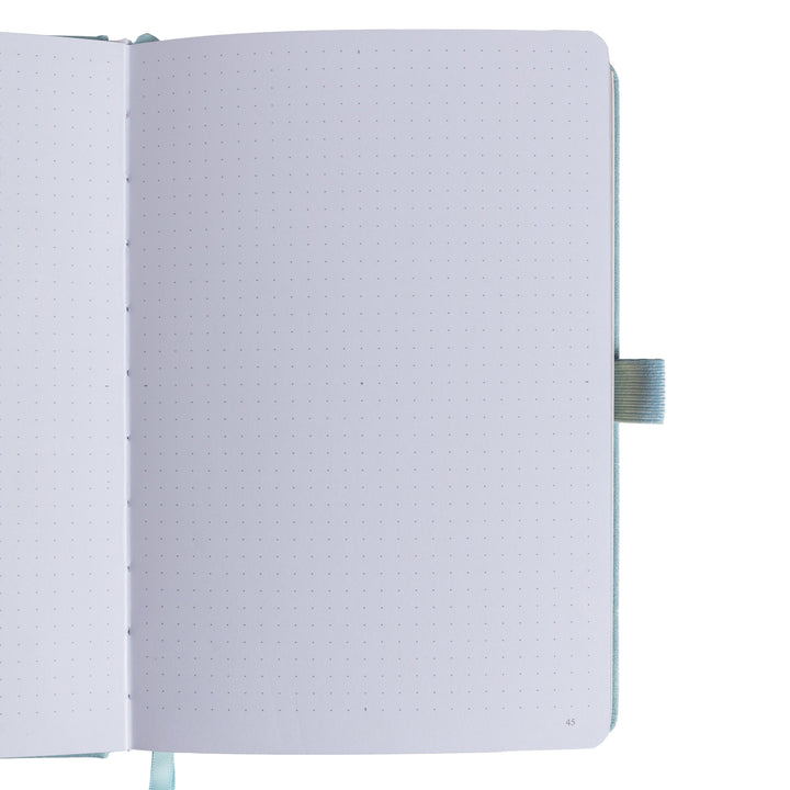 A5 Lotus &amp; Koi Notebook - Light Blue