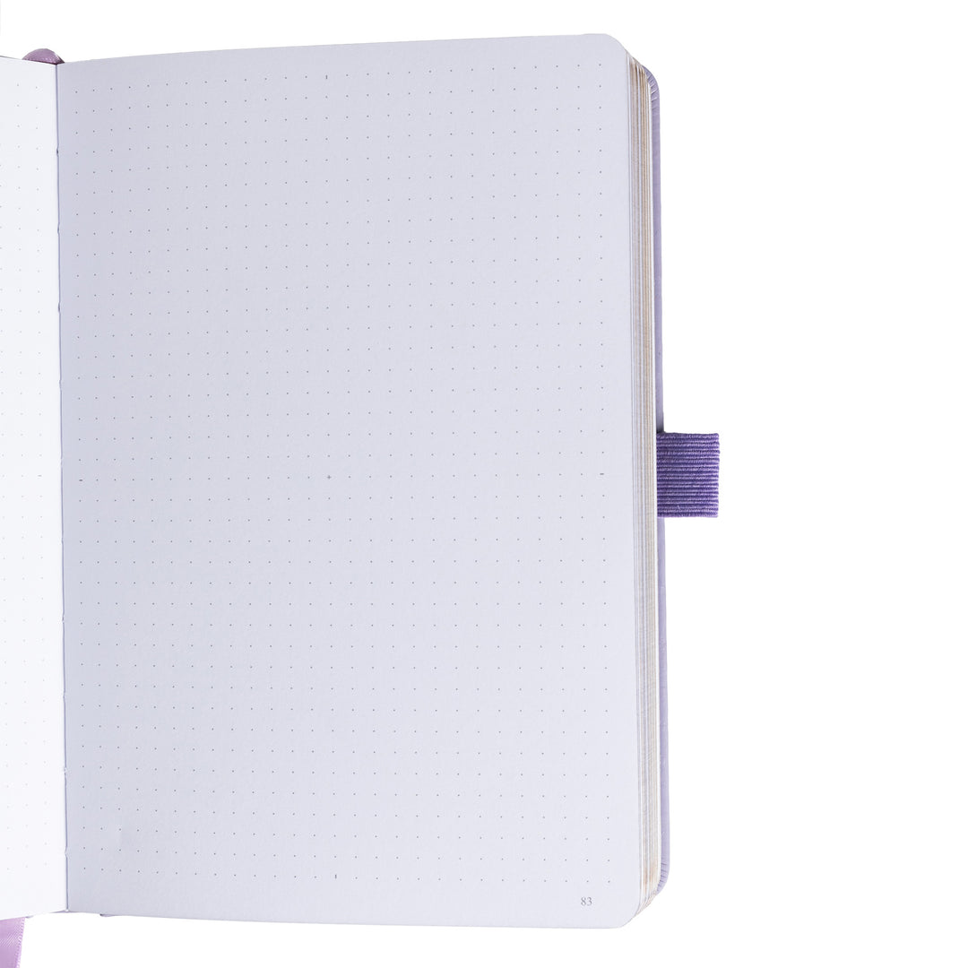 A5 Lotus &amp; Koi Notebook - Light Purple