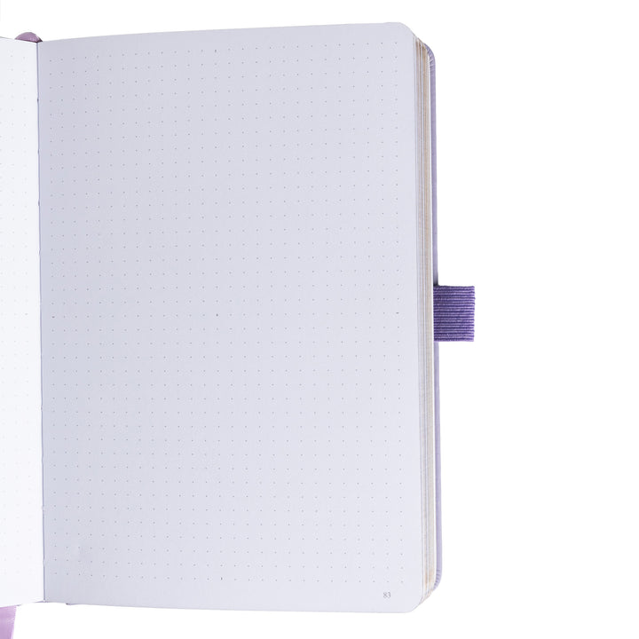 A5 Lotus &amp; Koi Notebook - Light Purple