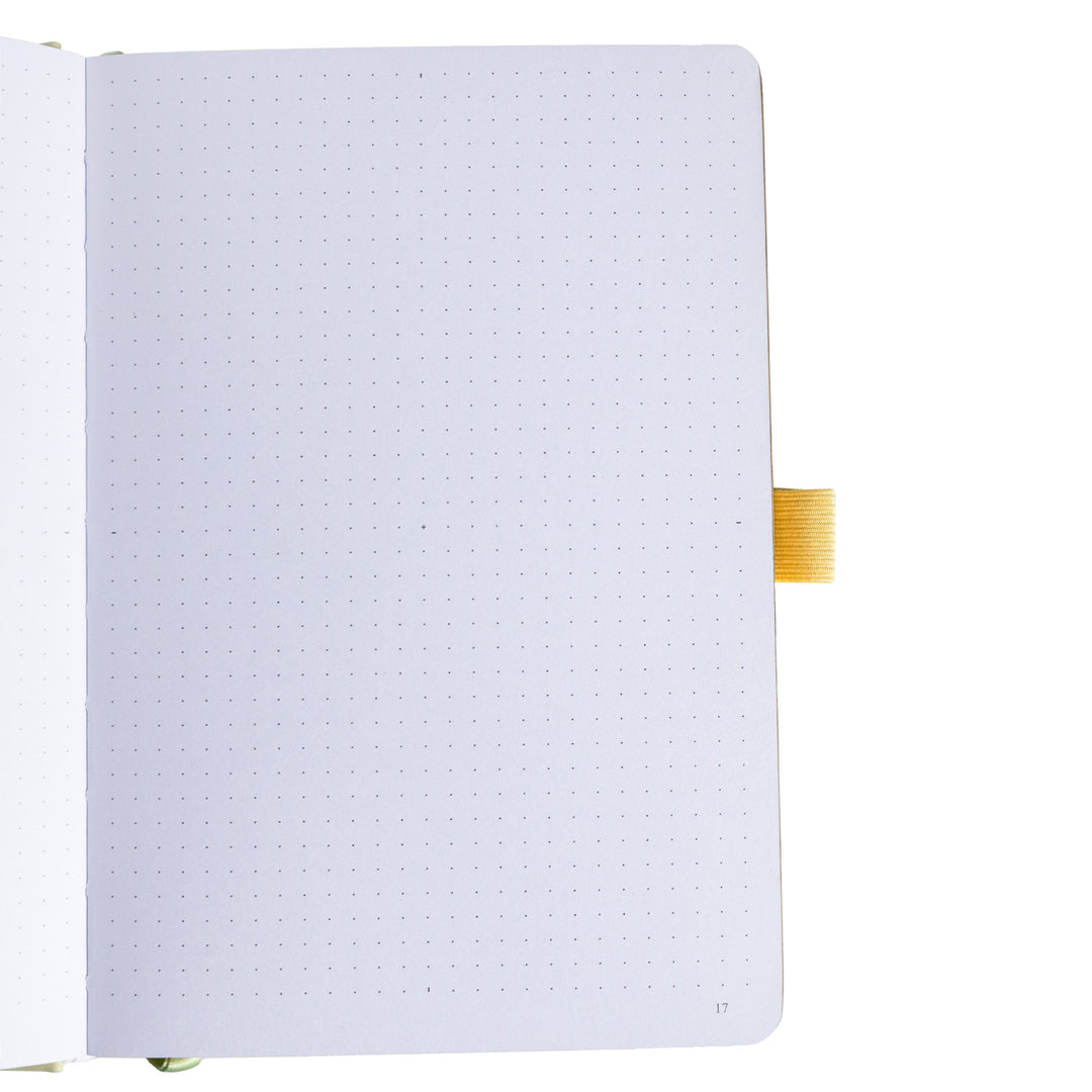 A5 Lotus &amp; Koi Notebook - Light Yellow