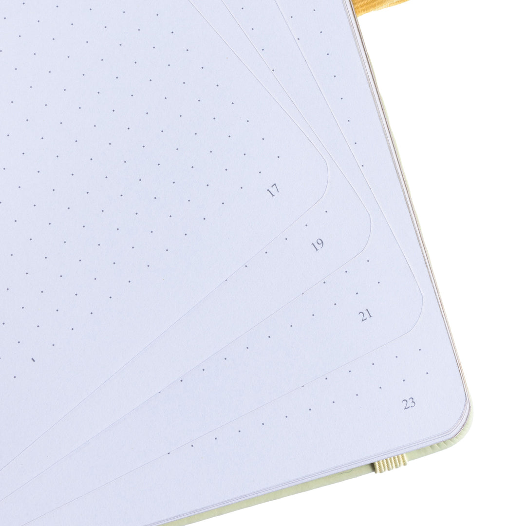 A5 Lotus &amp; Koi Notebook - Light Yellow
