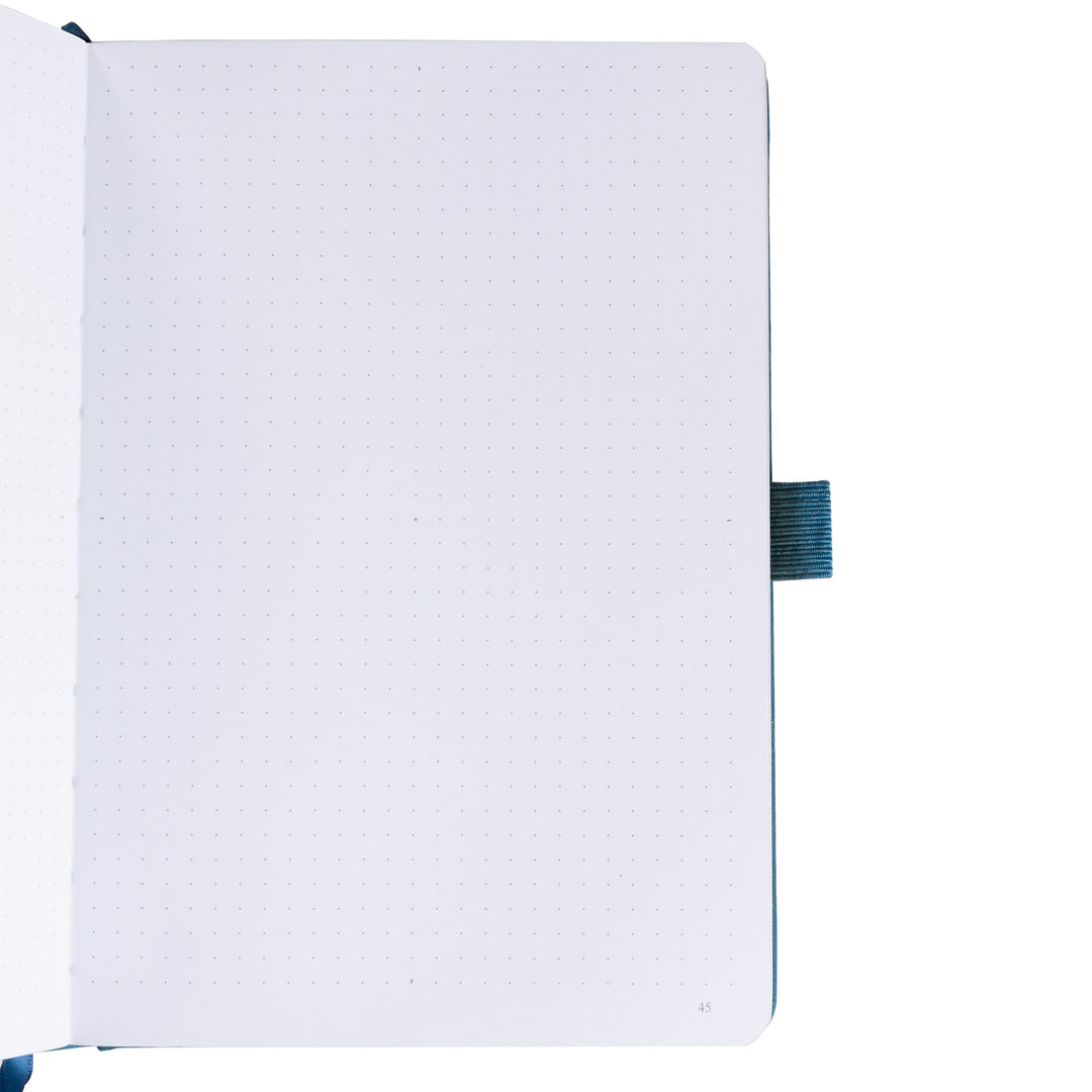 A5 Lotus &amp; Koi Notebook - Navy