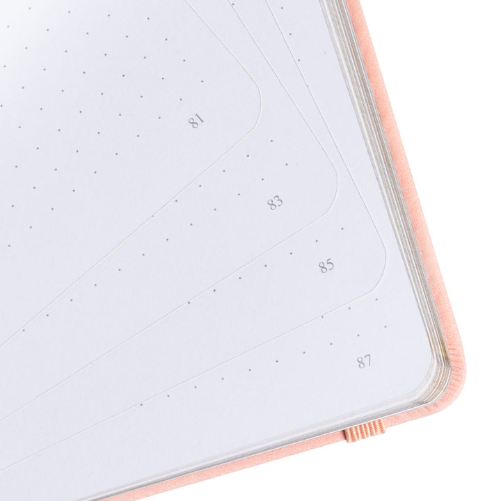 A5 Lotus &amp; Koi Notebook - Pink