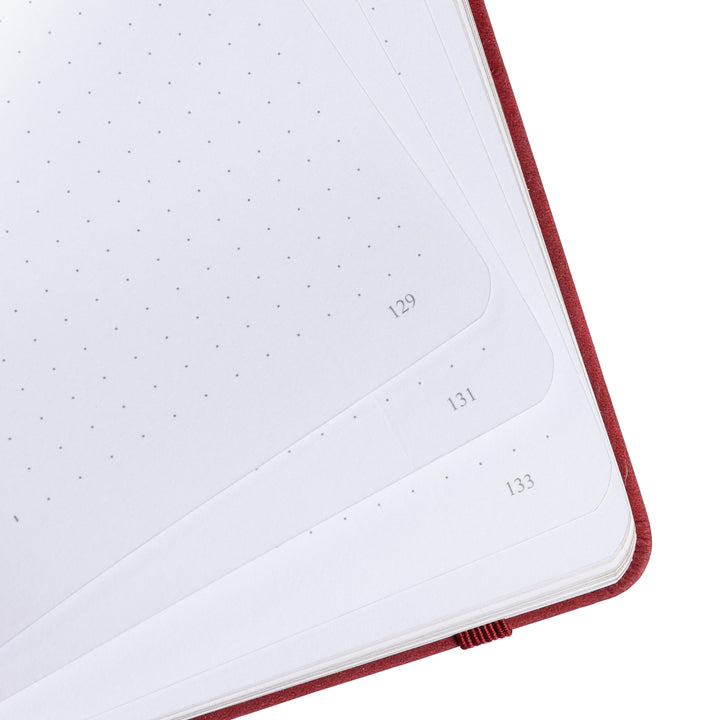 A5 Lotus &amp; Koi Notebook - Red