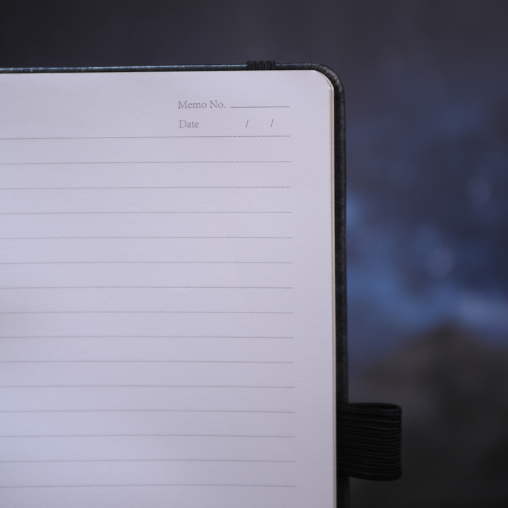 A5 Solunara Lined Notebook - Navy