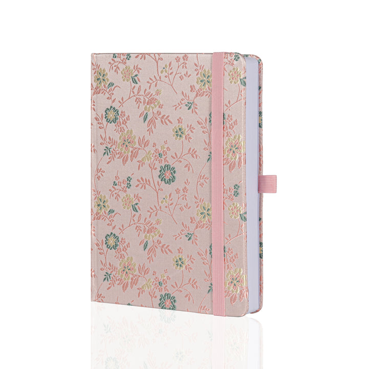 A5 Song Brocade Dot Grid Bullet Journal - Pink