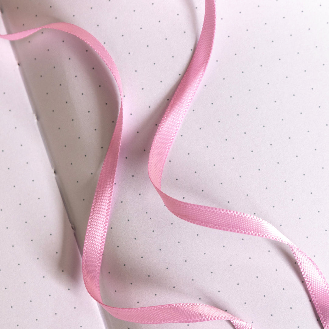 A5 Starry Sky Dot Grid Notebook - Pink Gold/Silver