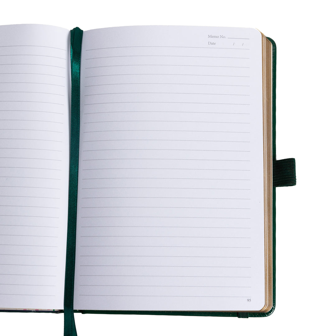 A5 Tree of Life Lined Notebook - Green