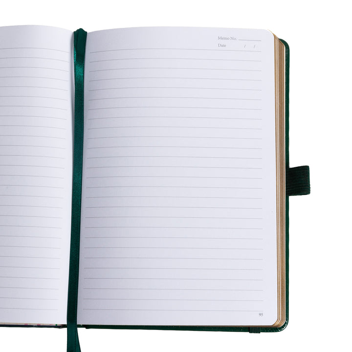 A5 Tree of Life Lined Notebook - Green