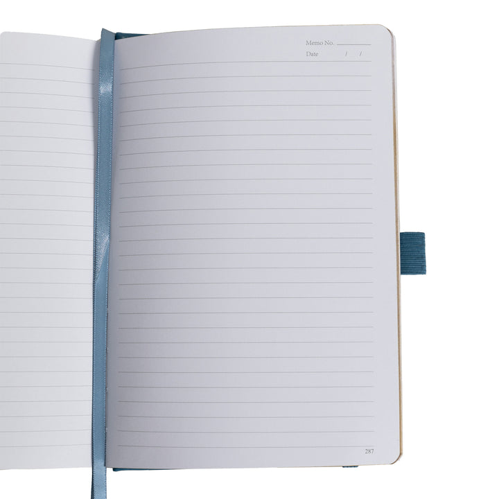 A5 Tree of Life Lined Notebook - Lake Blue