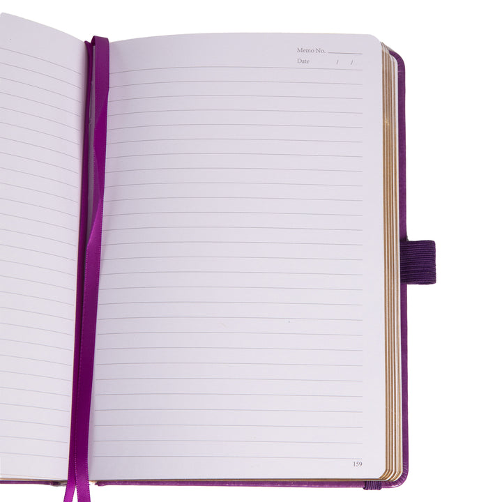 A5 Tree of Life Lined Notebook - Purple