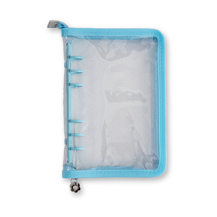 Glitter 6 Ring Binder Cover - A6 - Blue