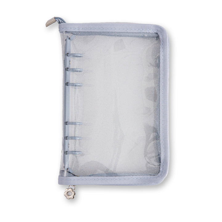Glitter 6 Ring Binder Cover - A6 - Gray