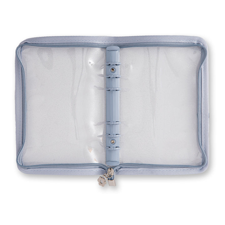 Glitter 6 Ring Binder Cover - A6 - Gray