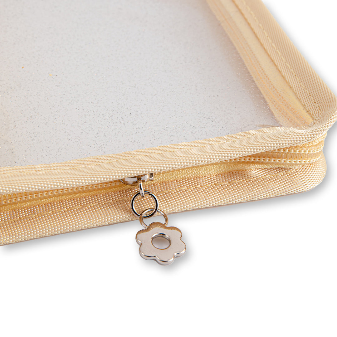 Glitter 6 Ring Binder Cover - A6 - Yellow