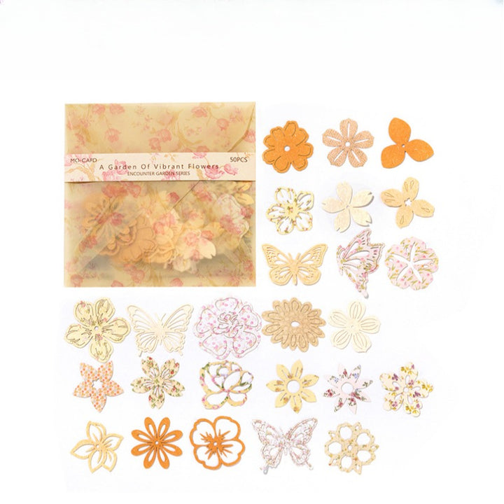 Encounter Garden Collage Scrapbook Paper Pack - 300 Pcs
