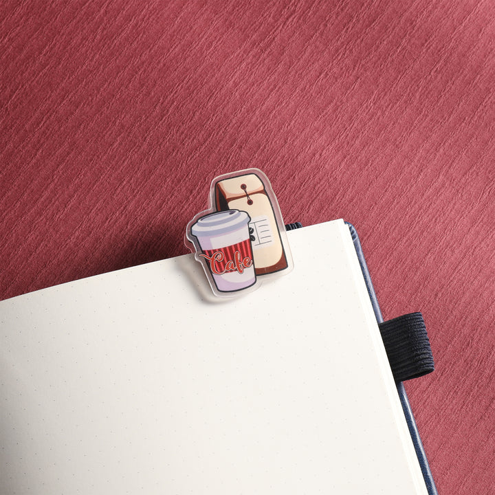 Acrylic Paper Clip - Oat Milk Latte