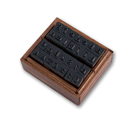 Alphabet Lower Case Wooden Stamp - Set of 28