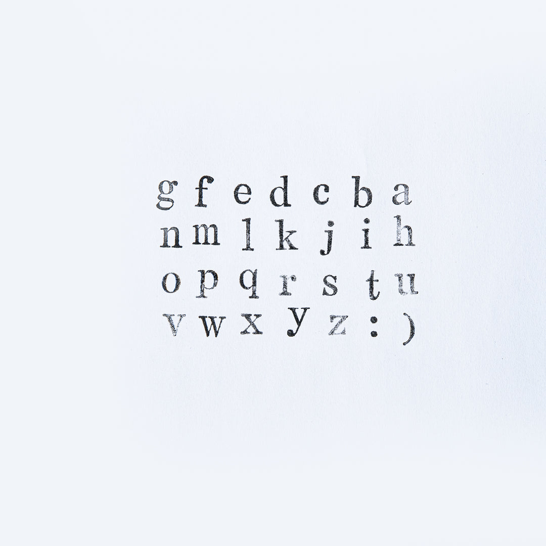 Alphabet Lower Case Wooden Stamp - Set of 28