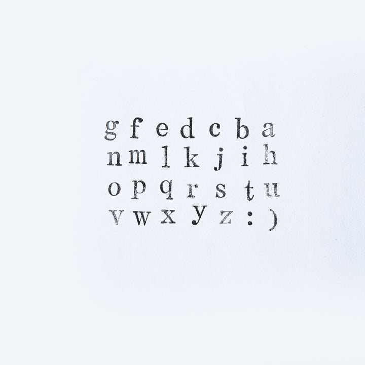 Alphabet Lower Case Wooden Stamp - Set of 28