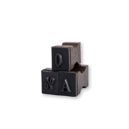 Alphabet & Number Wooden Stamp - Set of 42