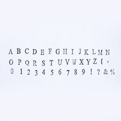 Alphabet & Number Wooden Stamp - Set of 42