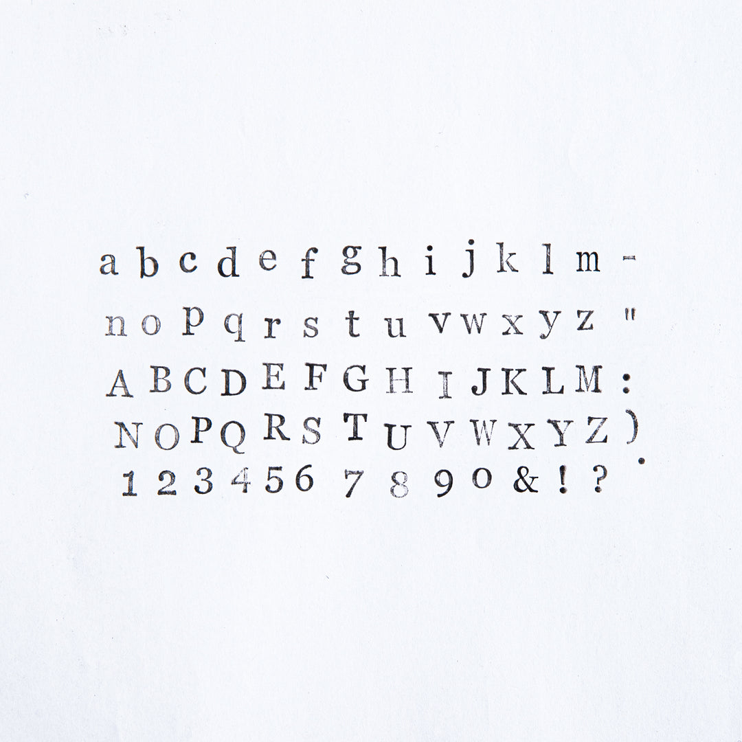 Alphabet & Number & Symbol Wooden Stamp - Set of 70