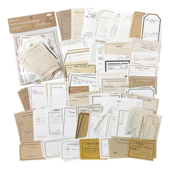 An Old Friend Of Time Tags Scrapbook Paper - 100 Pcs