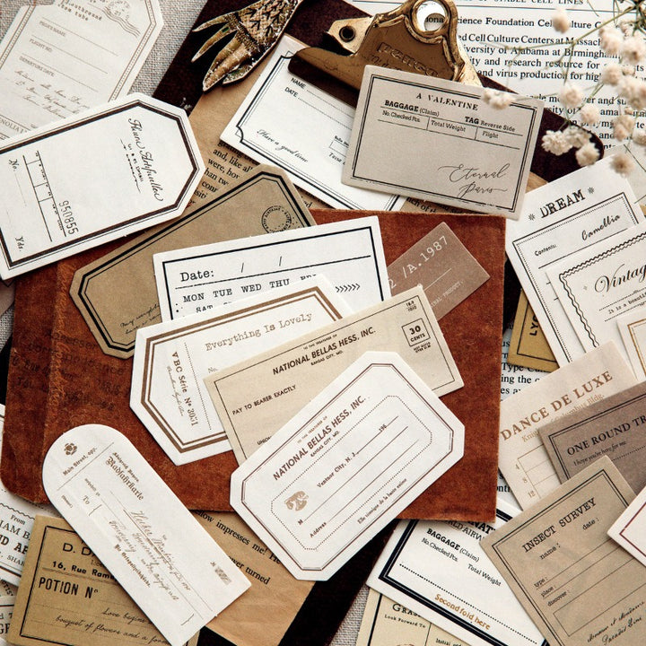 Notes Collection Tags Scrapbook Paper - 400 Pcs