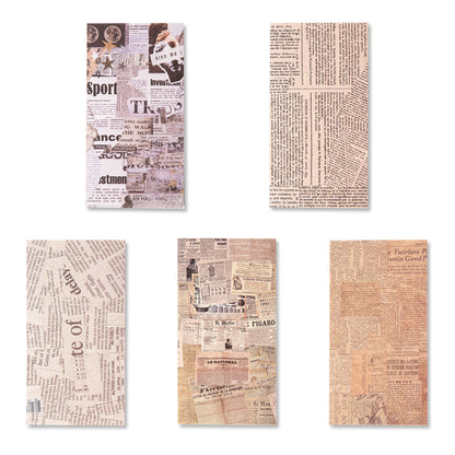 Antique Bookstore Scrapbook Paper - Collage Diary - 60 Sheets