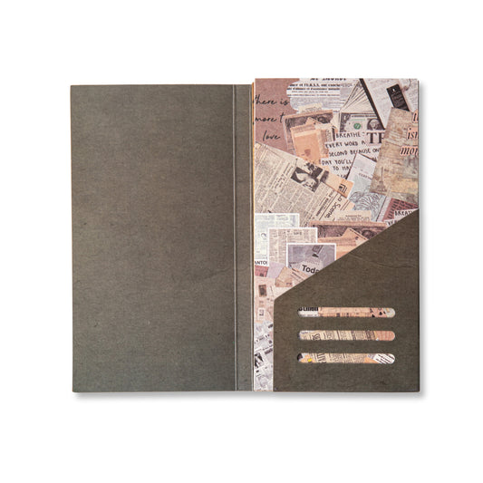 Antique Bookstore Scrapbook Paper - Collage Diary - 60 Sheets