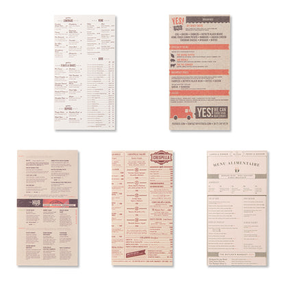 Antique Bookstore Scrapbook Paper - Menu - 60 Sheets