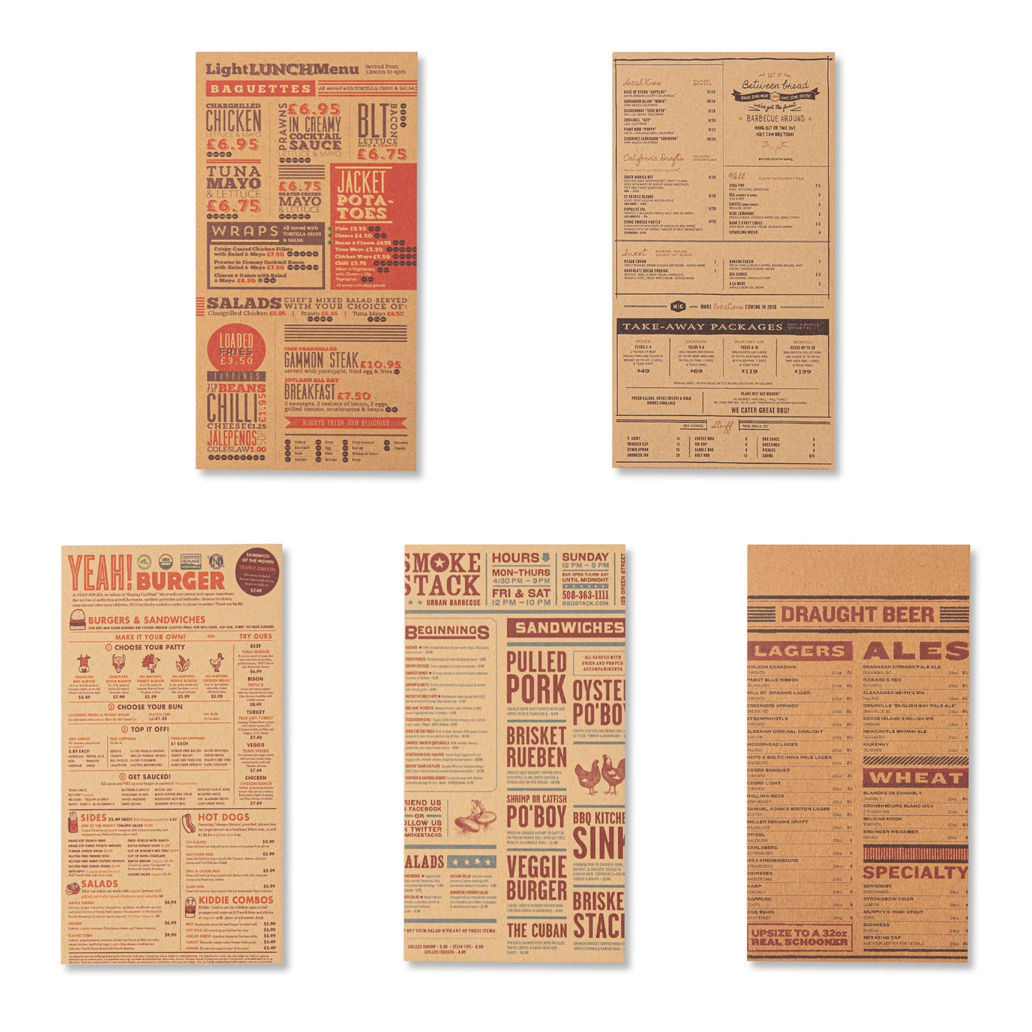 Antique Bookstore Scrapbook Paper - Menu - 60 Sheets