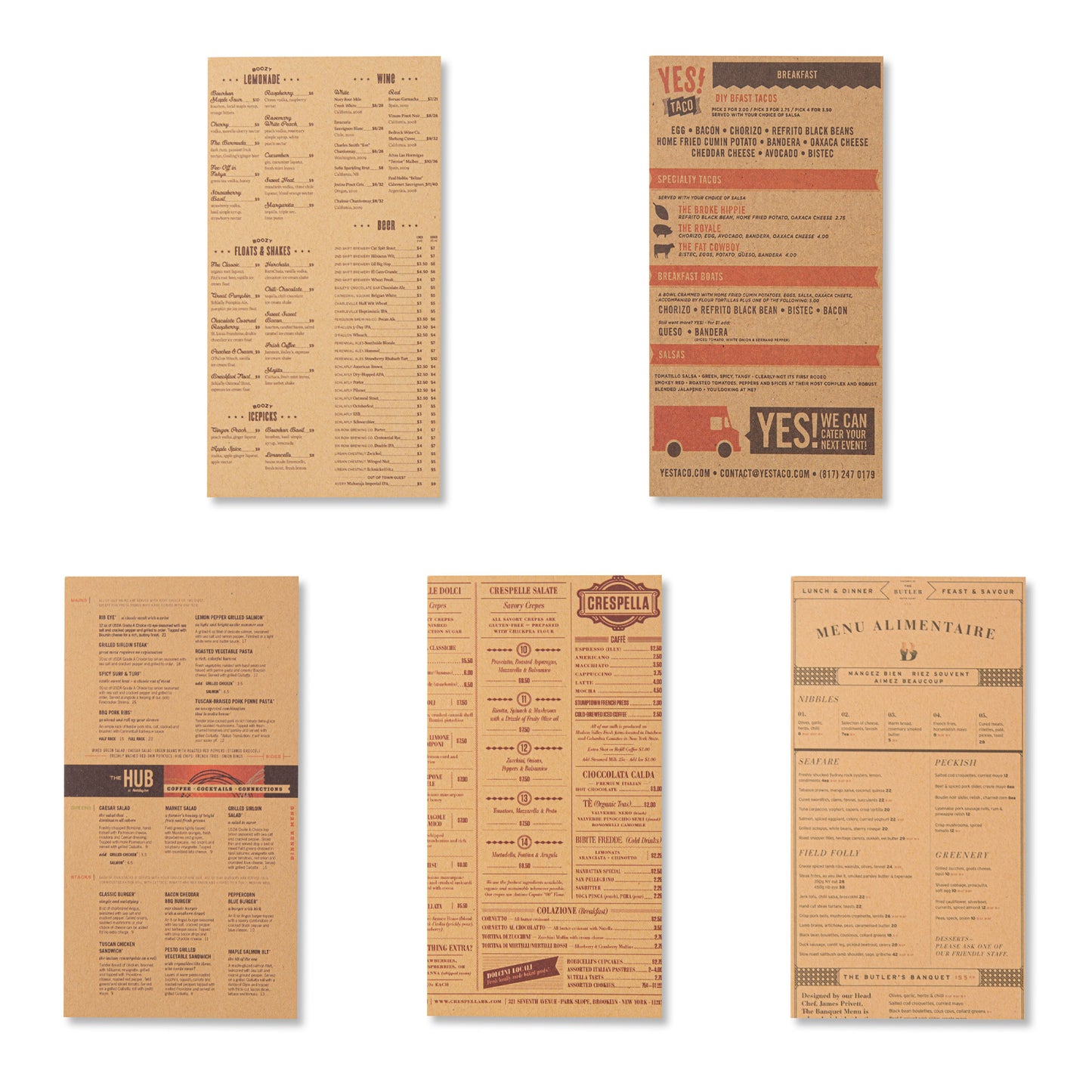 Antique Bookstore Scrapbook Paper - Menu - 60 Sheets