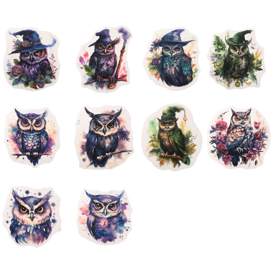 Arcane Owl Stickers - 20 Pcs