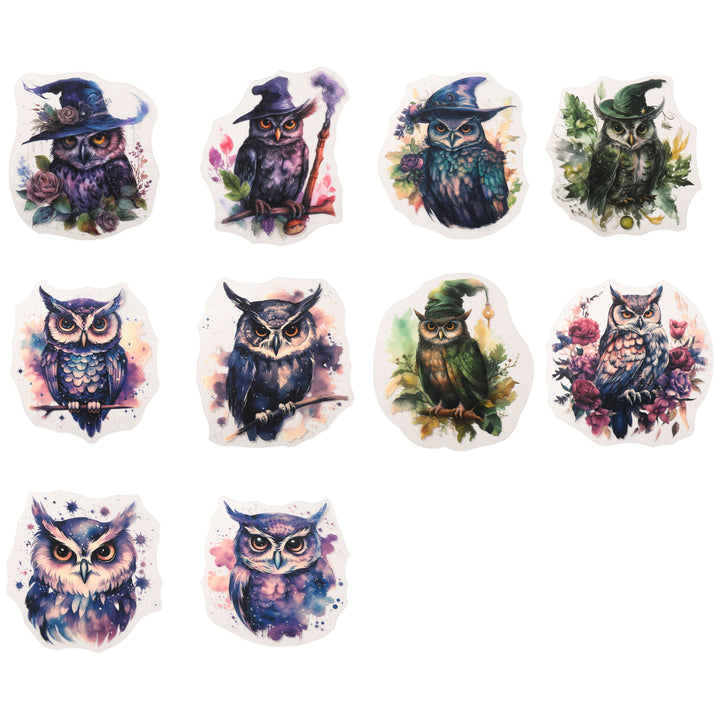 Arcane Owl Stickers - 20 Pcs