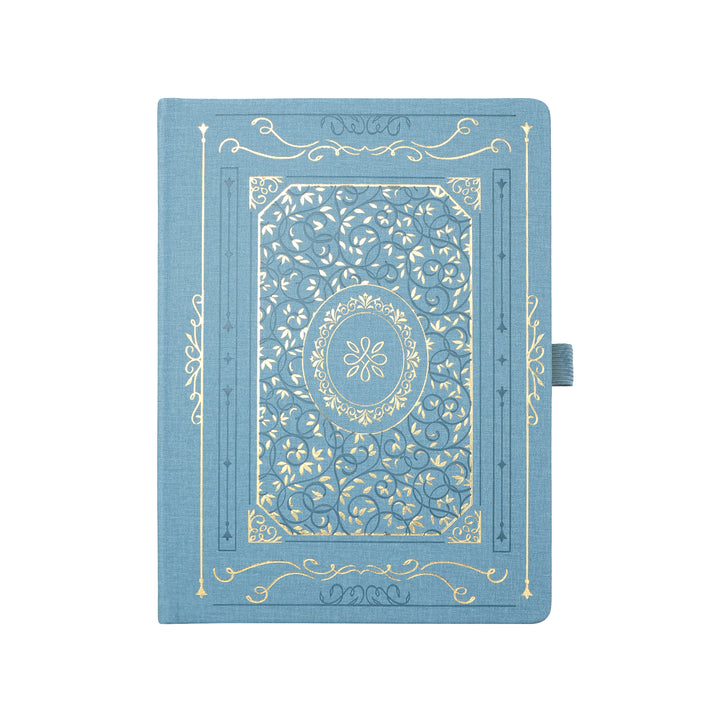 B5 Gold Vintage Dot Grid Notebook - Blue