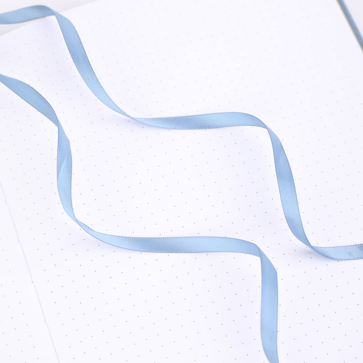 B5 Gold Vintage Dot Grid Notebook - Blue