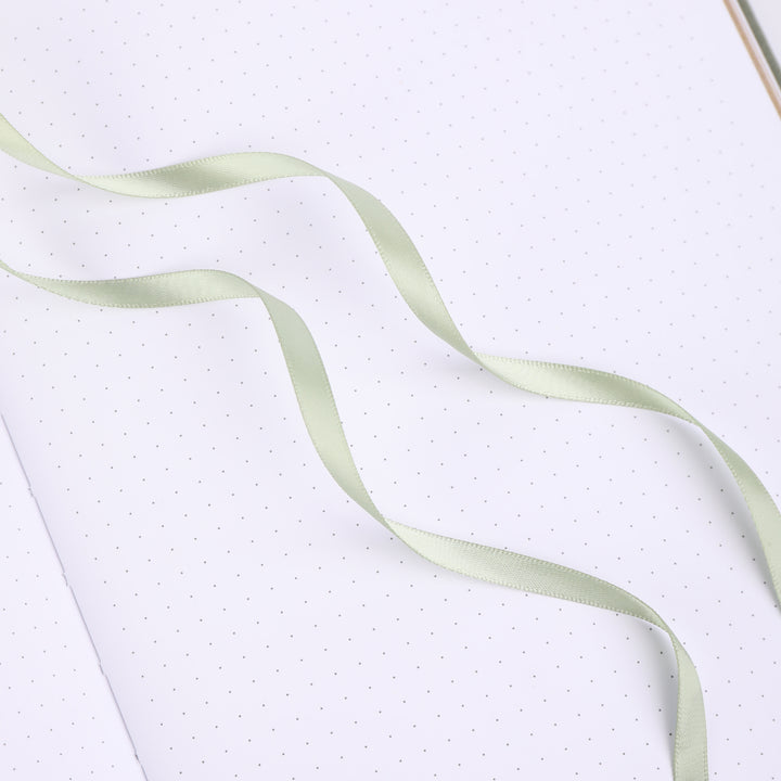B5 Gold Vintage Dot Grid Notebook - Green