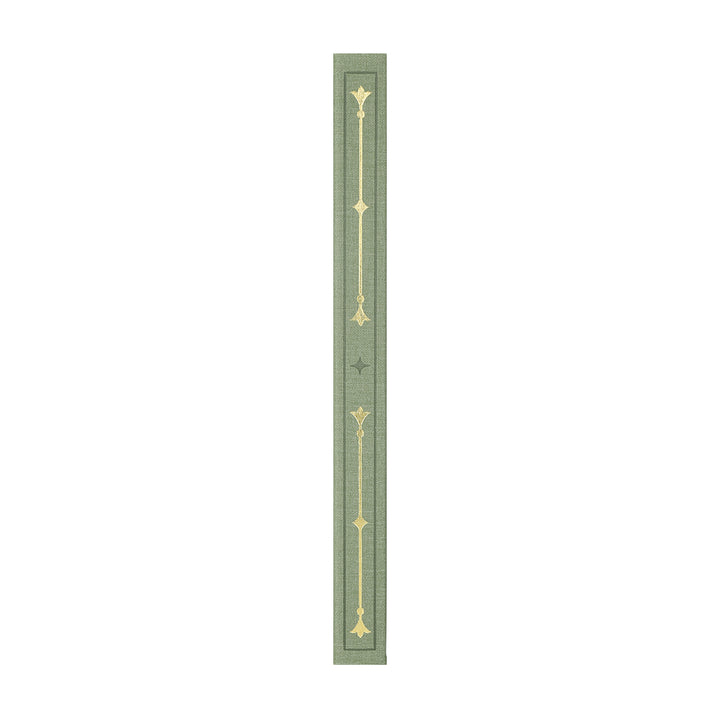 B5 Gold Vintage Dot Grid Notebook - Green