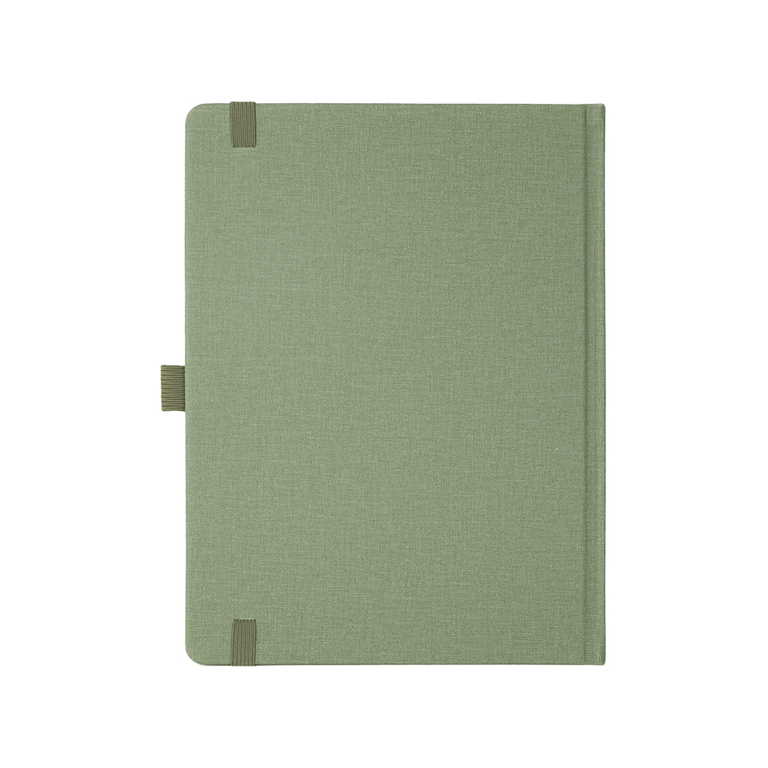 B5 Gold Vintage Dot Grid Notebook - Green