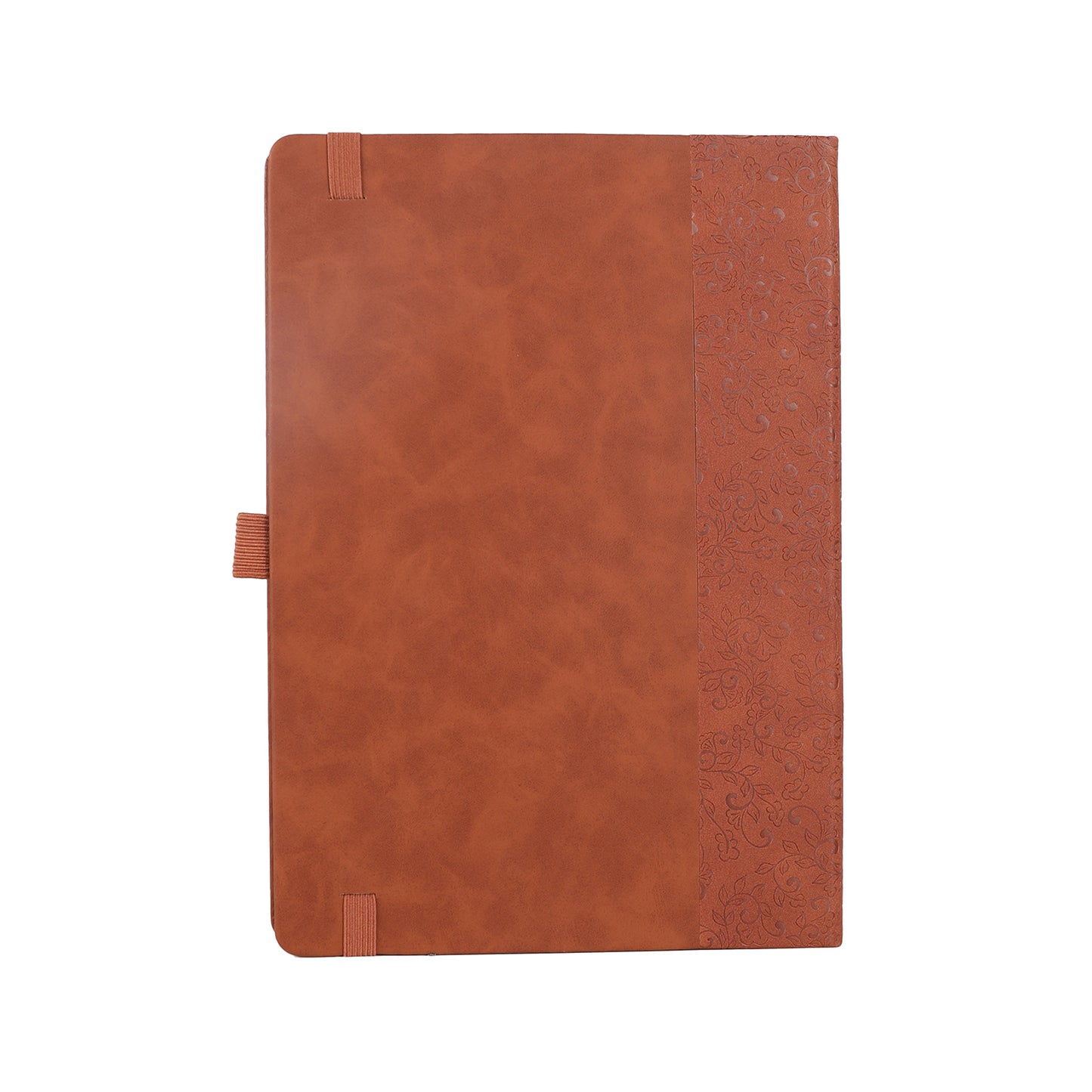 B5 Leaf & Texture Dot Grid Notebook - Light Brown