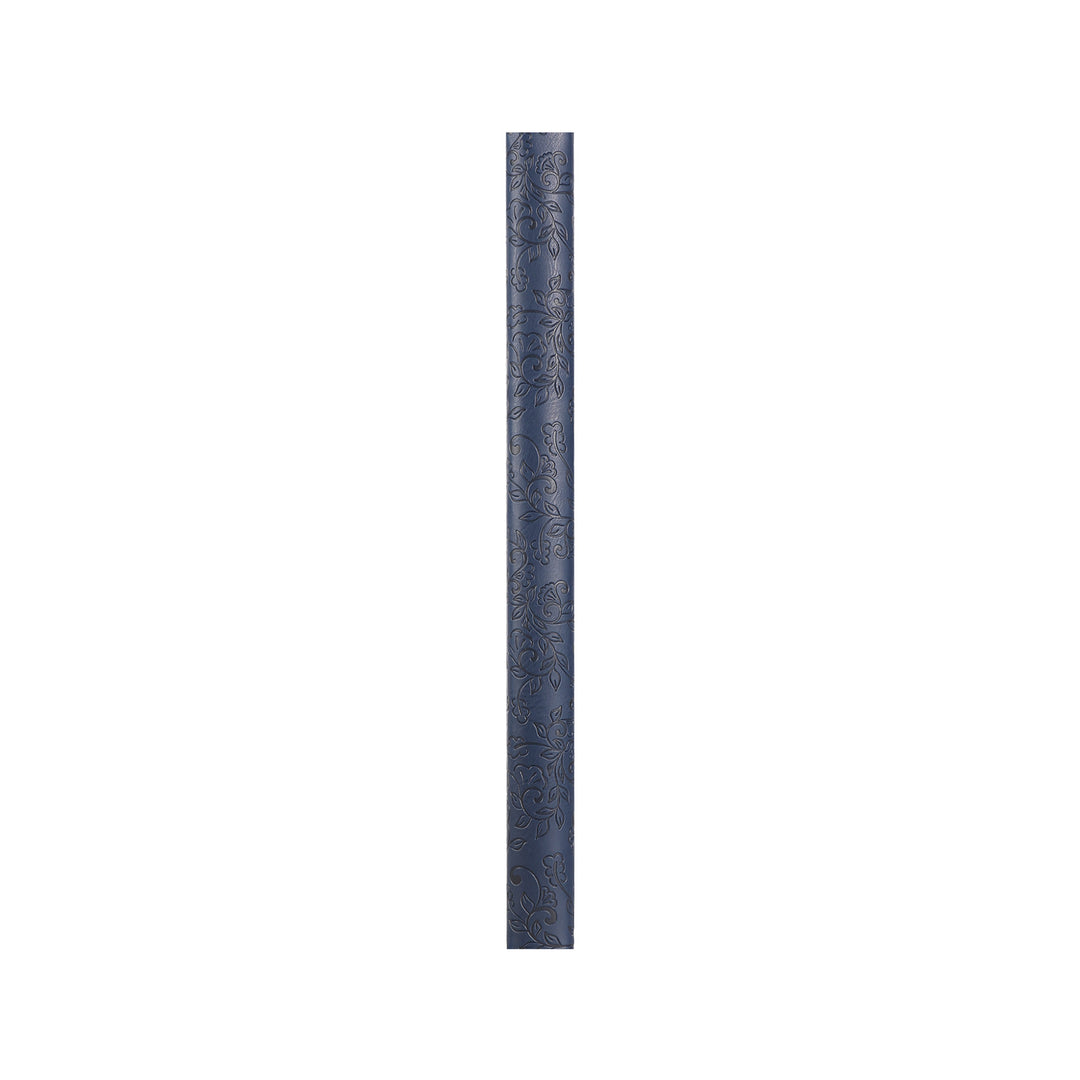 B5 Leaf & Texture Dot Grid Notebook - Navy