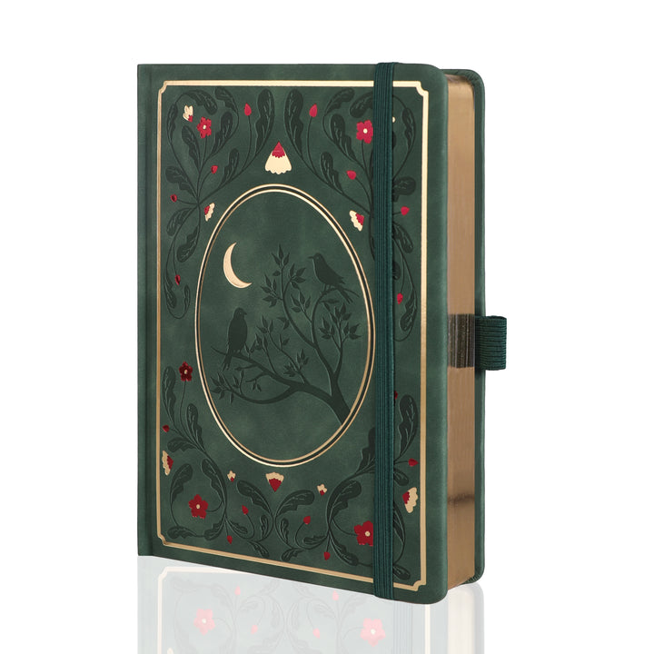 B5 Moonlight Melody Dot Grid Notebook - Green
