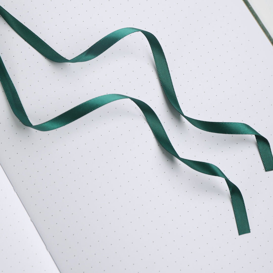 B5 Moonlight Melody Dot Grid Notebook - Green