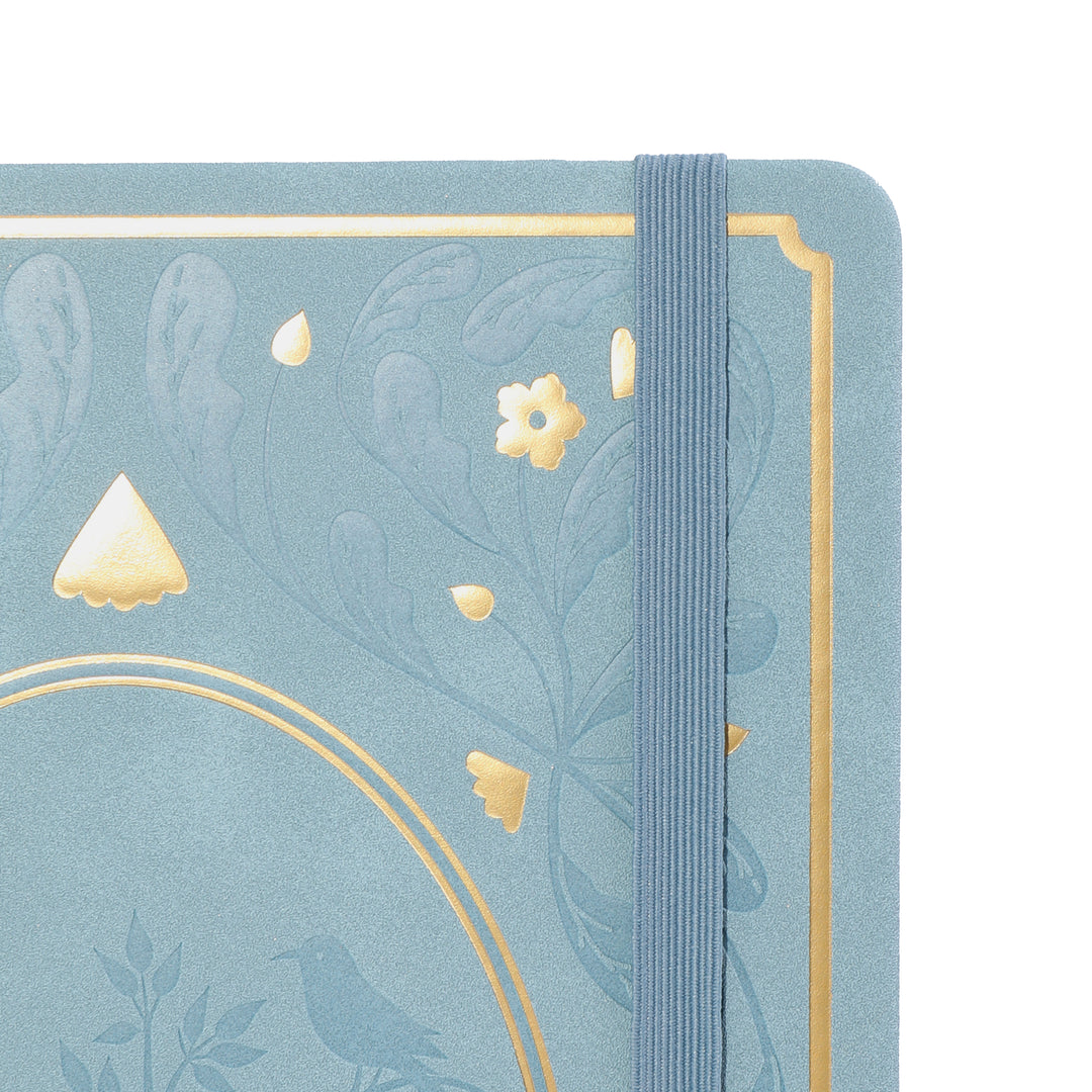 B5 Moonlight Melody Dot Grid Notebook - Light Blue