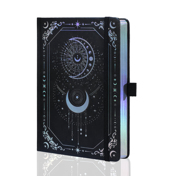 B5 Solunara Dot Grid Notebook - Black Silver