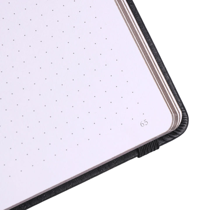 B5 Solunara Dot Grid Notebook - Black Silver