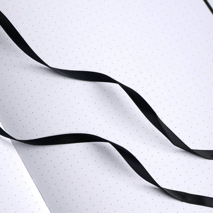 B5 Solunara Dot Grid Notebook - Black Silver